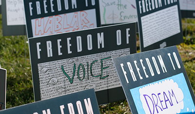 Bringing For Freedoms Sign Workshops to the St. Louis Community